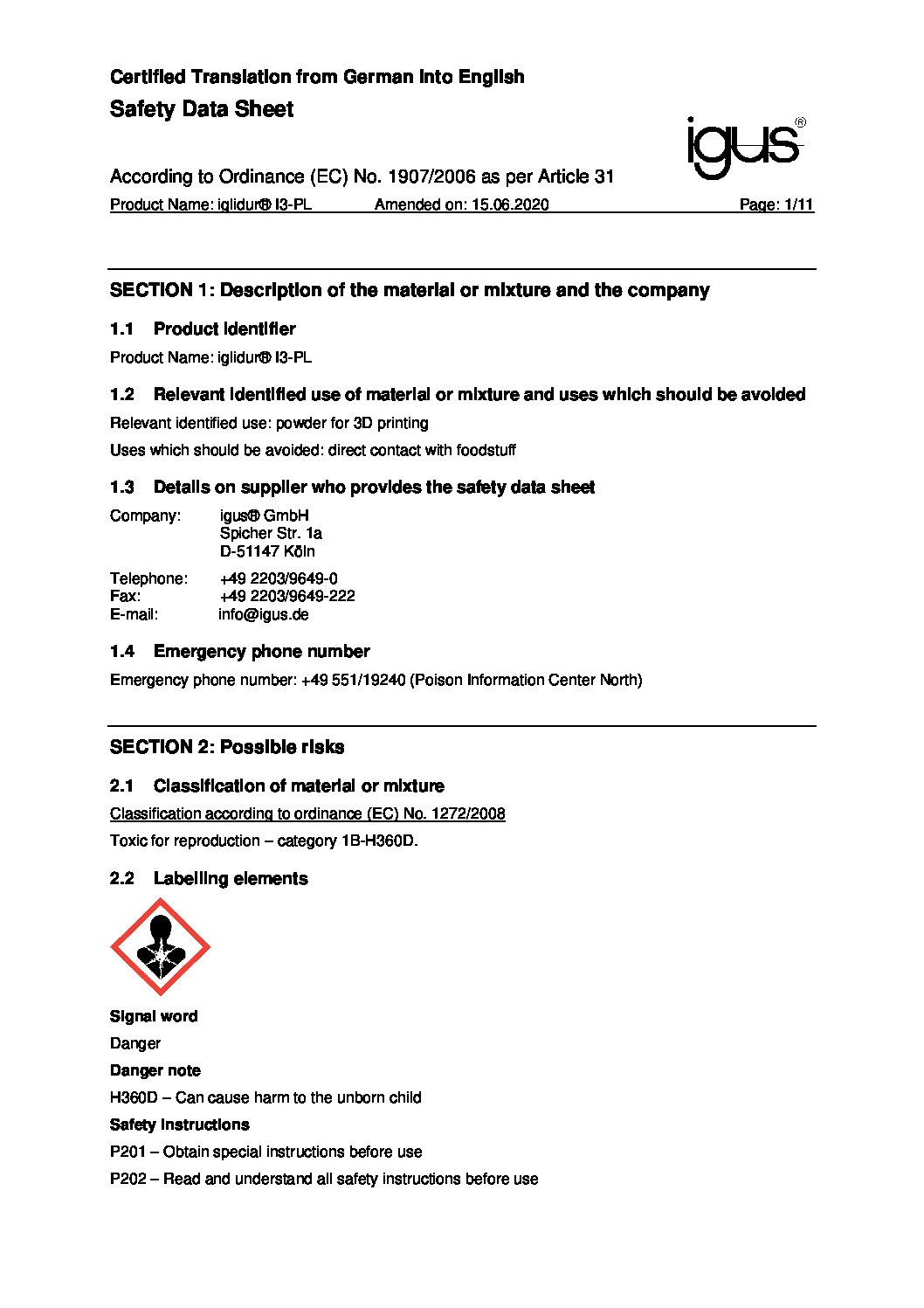 iglidur_I3-PL_Safety_Data_Sheet